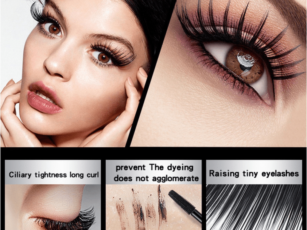 8D Silk Fiber Mascara, volume and slim lengthening mascara, lasts all day