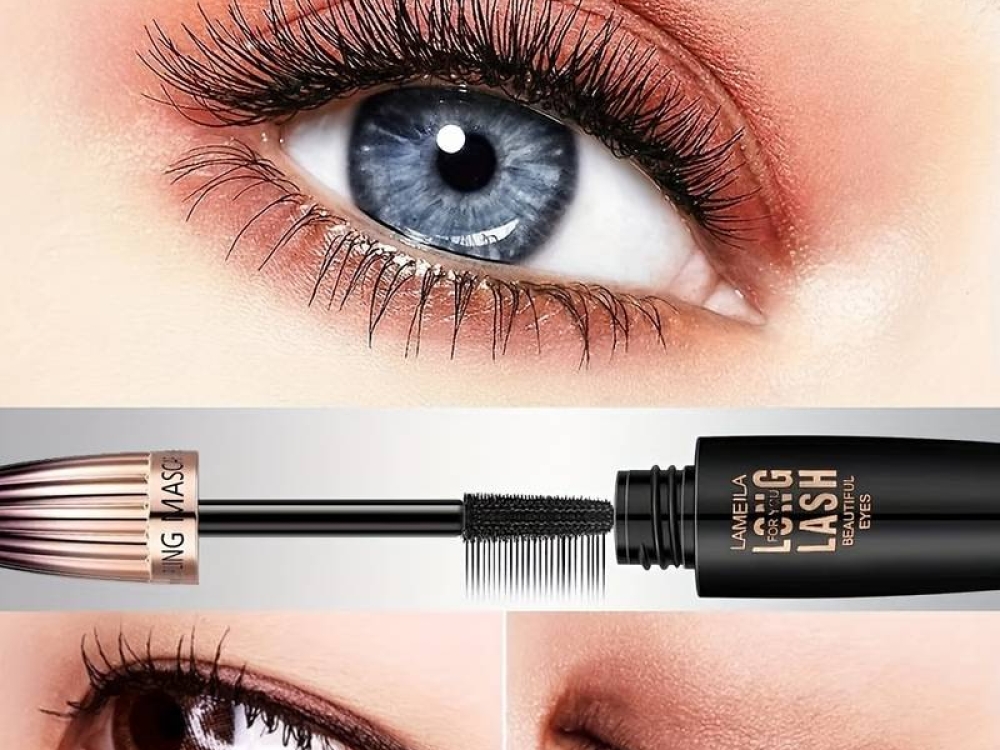 8D Silk Fiber Mascara, volume and slim lengthening mascara, lasts all day