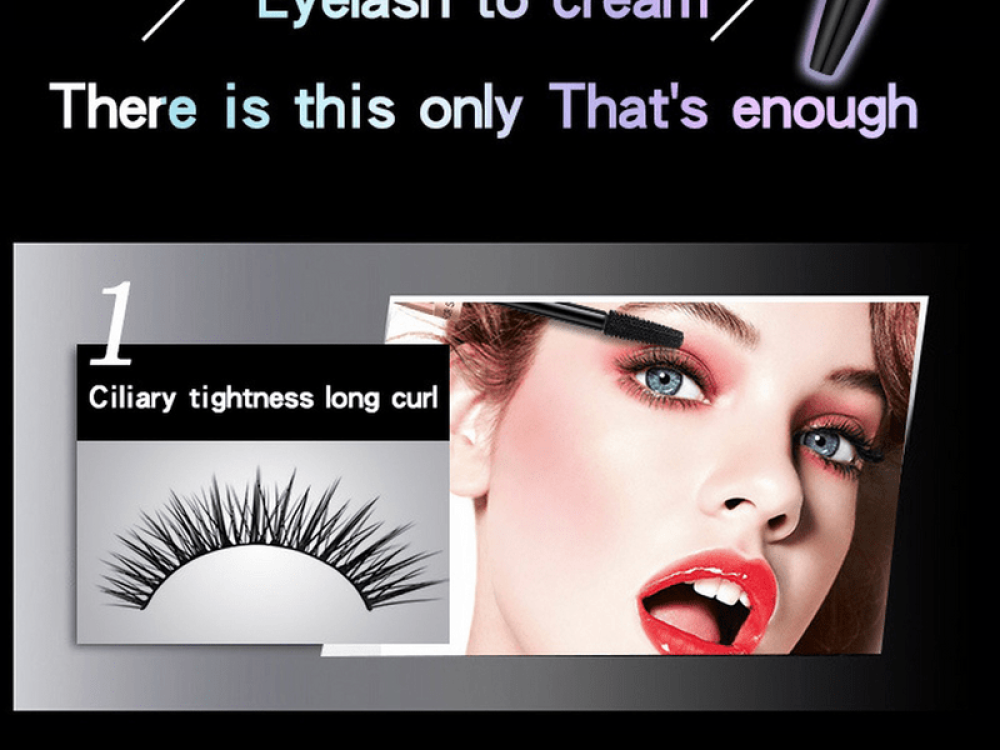 8D Silk Fiber Mascara, volume and slim lengthening mascara, lasts all day