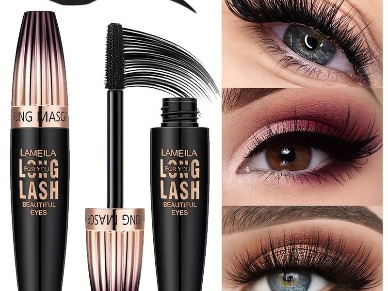 8D Silk Fiber Mascara, volume and slim lengthening mascara, lasts all day